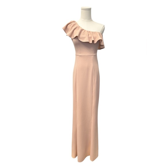 SHOW ME YOUR MUMU Florentine Maxi Dress Pink One Shoulder Women XS $188 MSRP NWT - Picture 1 of 15